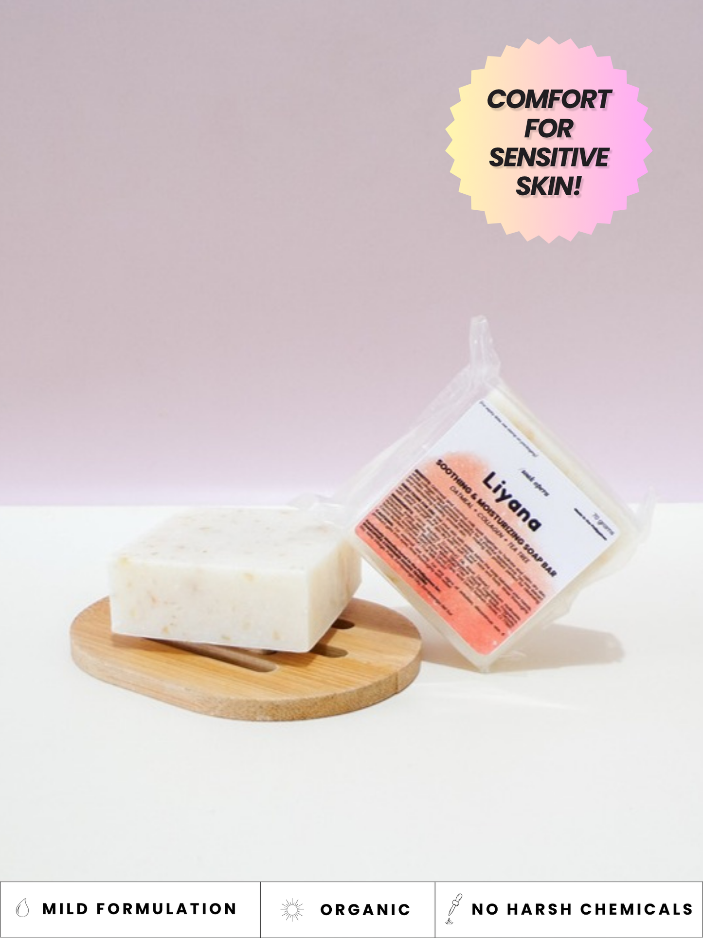 Liyana Soothing Soap Bar (soothes and moisturizes skin)