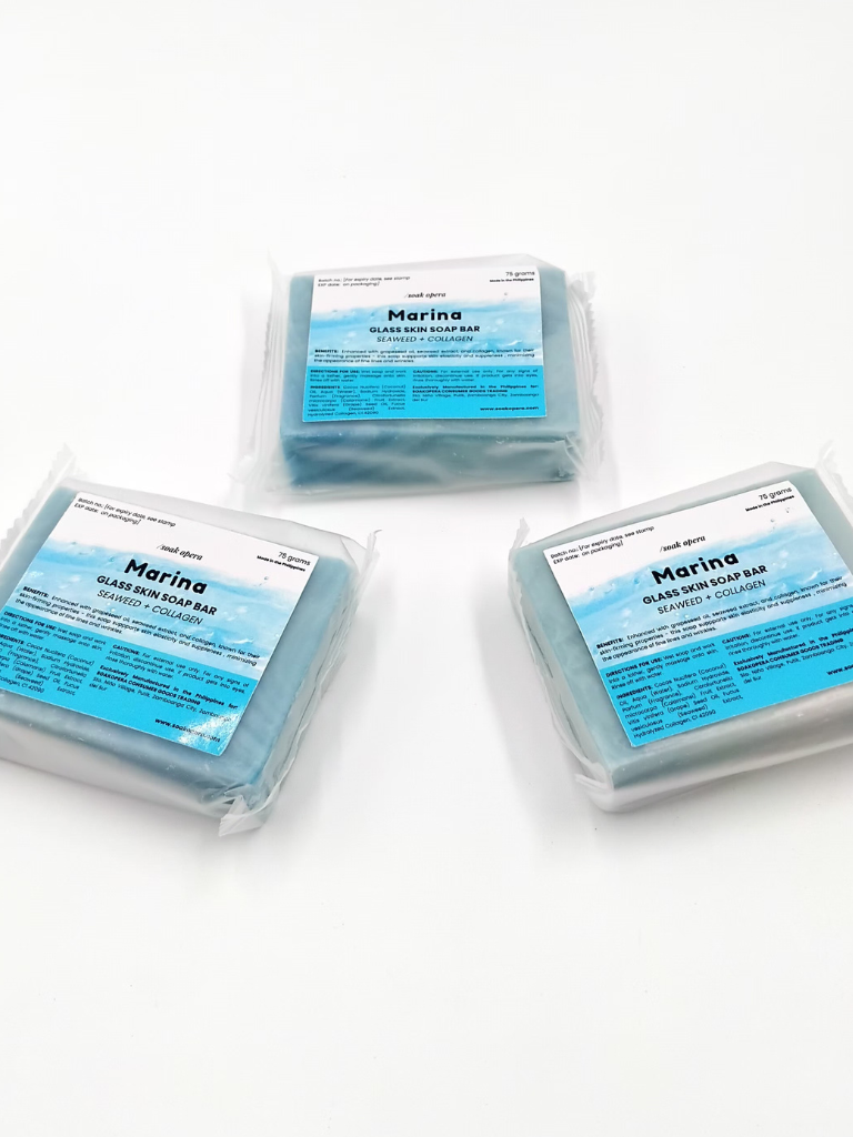 Marina Glass Skin Soap Bar (For firm & supple skin)