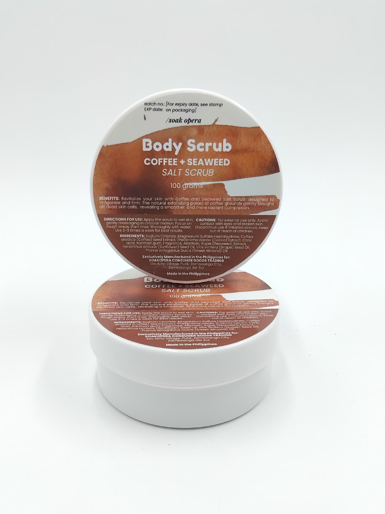 Coffee+Seaweed Body Scrub (For smoother, brighter skin)