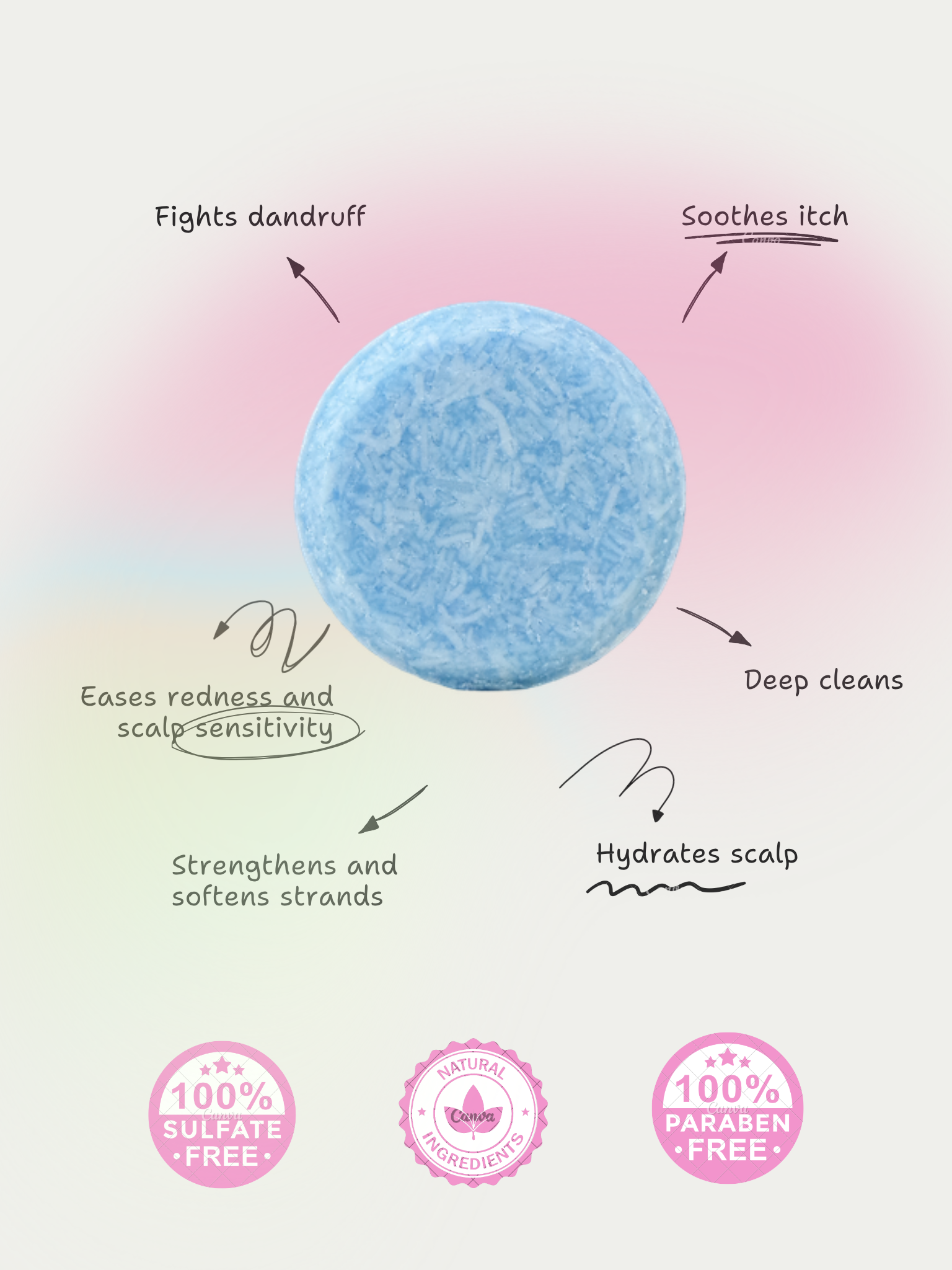 Cool Anti-dandruff Shampoo Bar (for dandruff /itchy scalp)