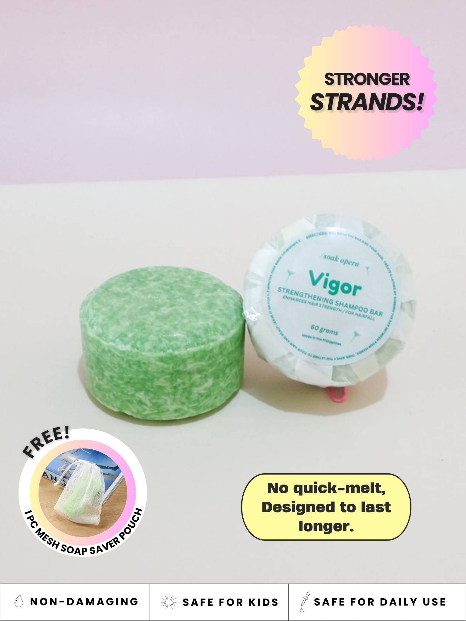Vigor Strengthening Shampoo Bar (for hairfall)