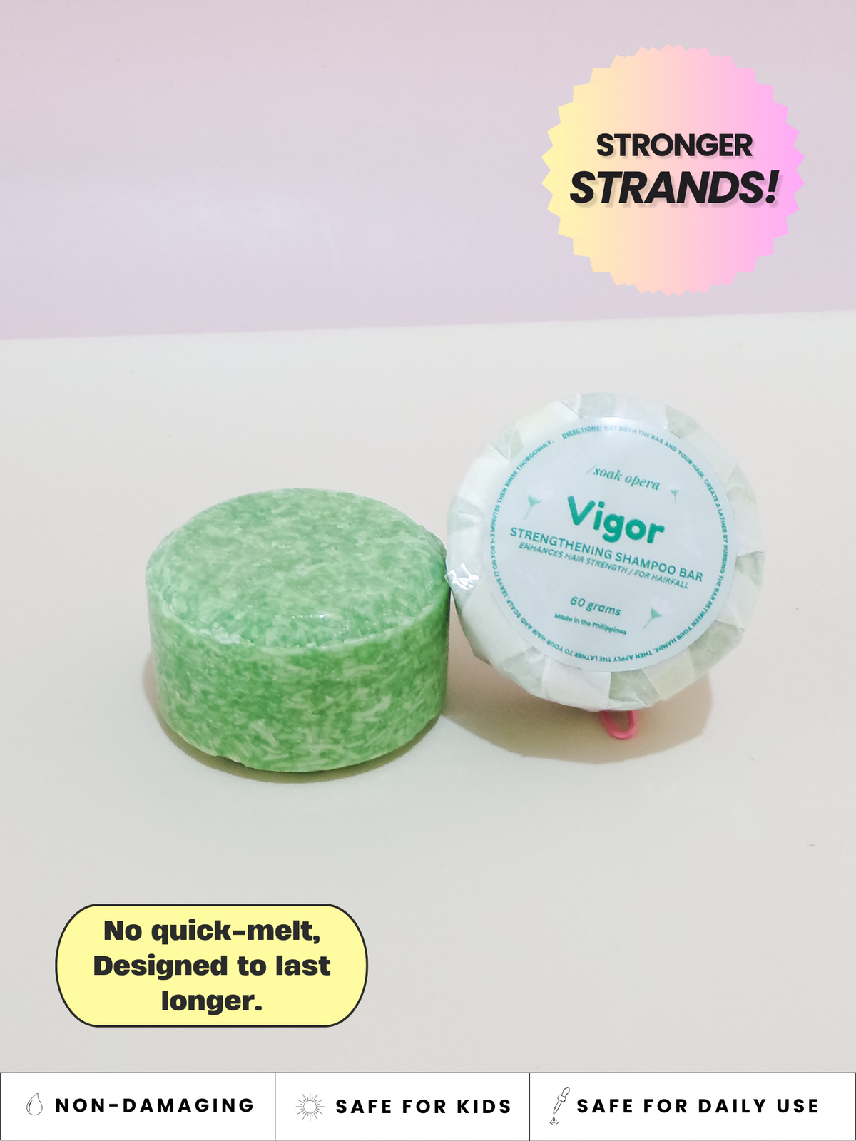 Vigor Strengthening Shampoo Bar (for hairfall)