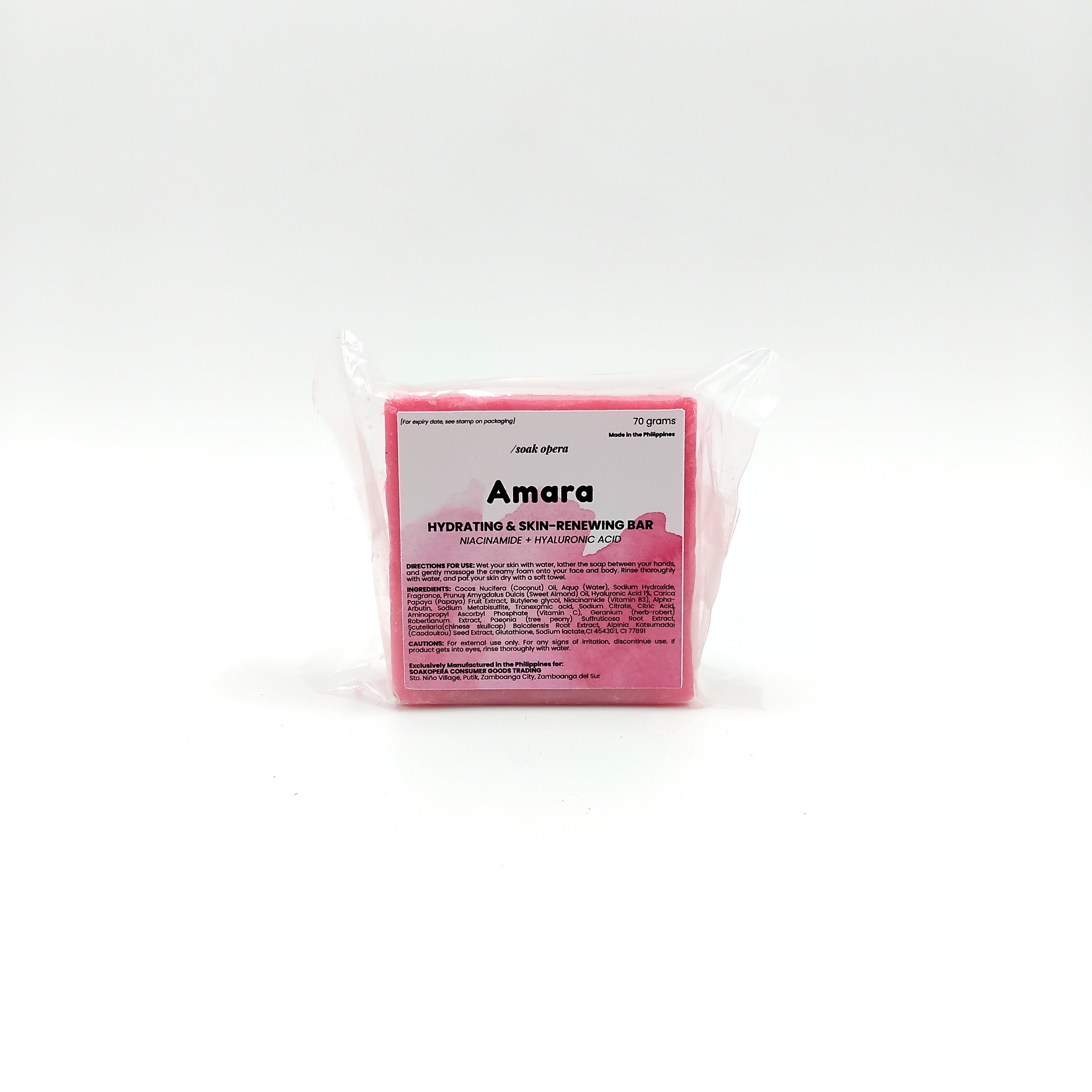 Amara Renewing & Hydrating Soap [Niacinamide+Hyaluronic Acid]