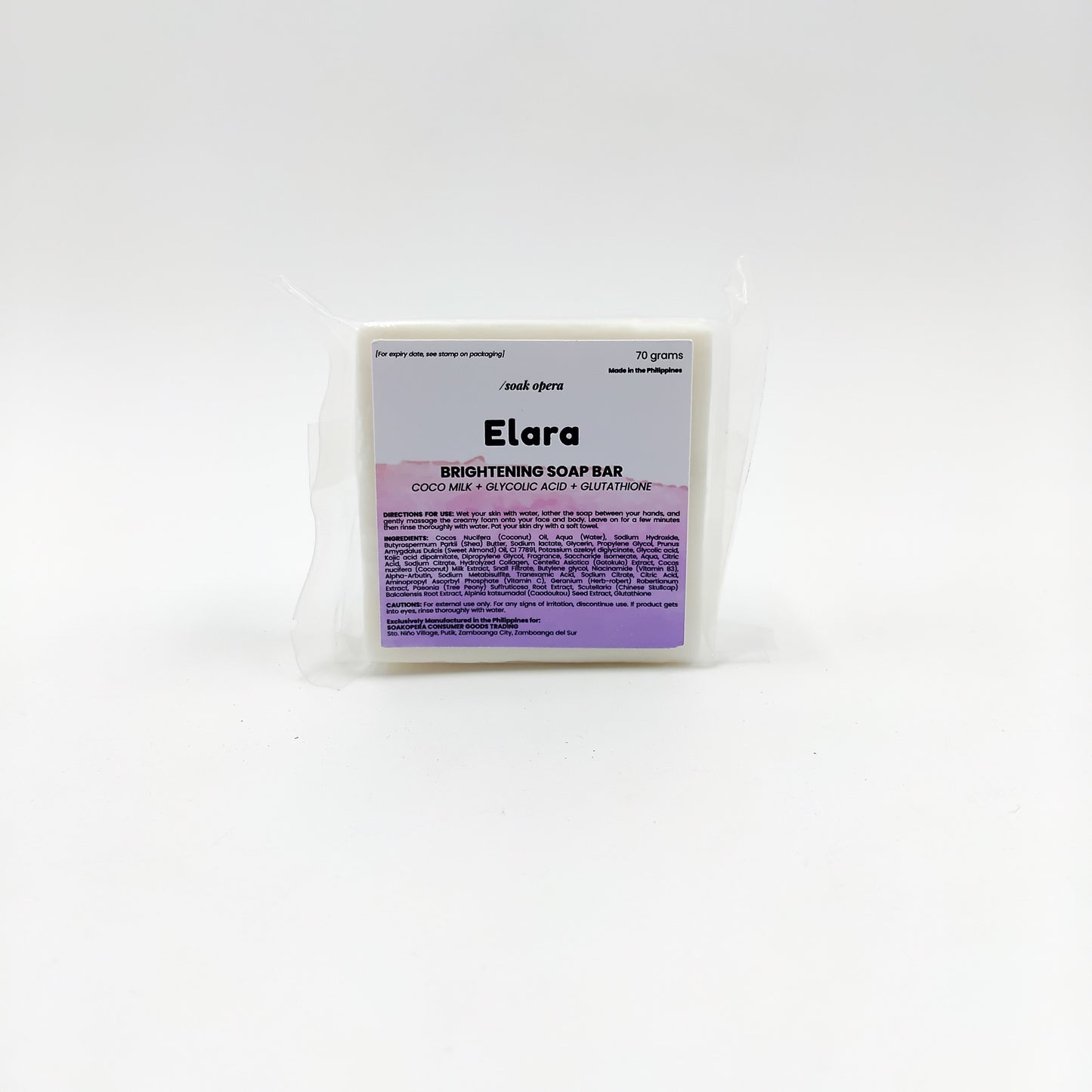 Elara Brightening Soap Bar (whitens dark areas)