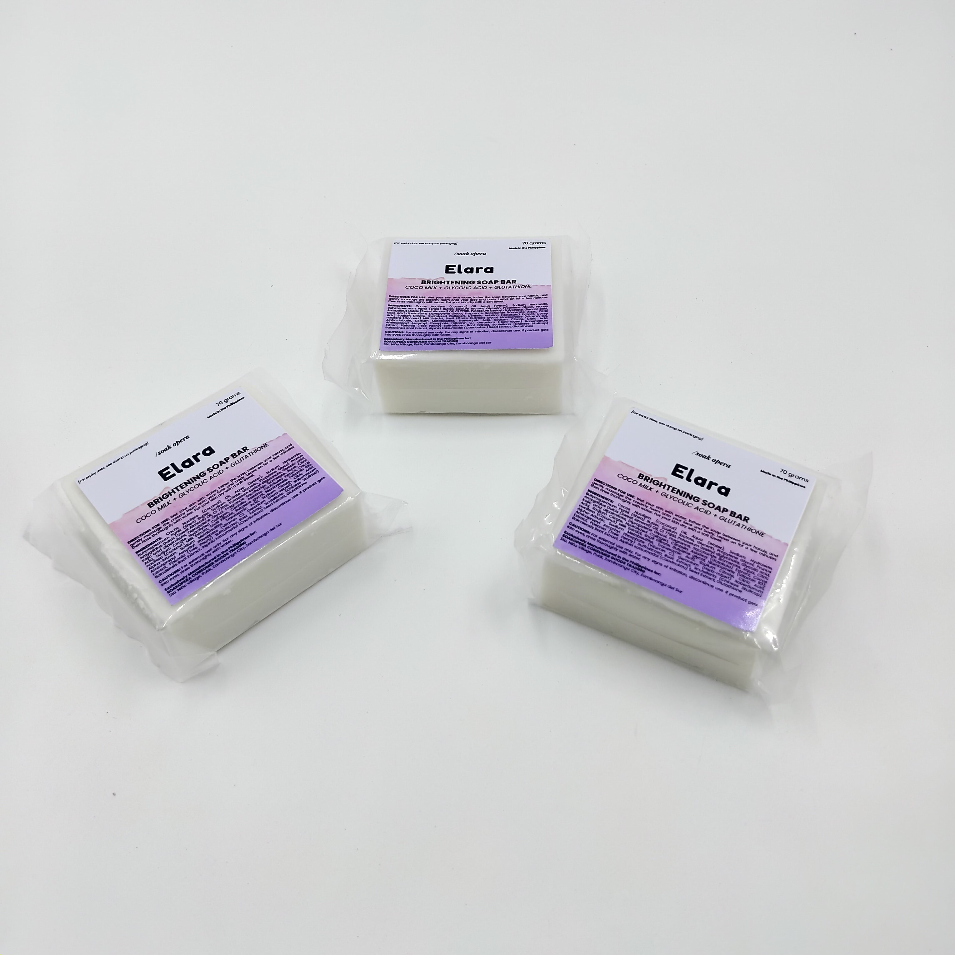 Elara Brightening Soap Bar (whitens dark areas)