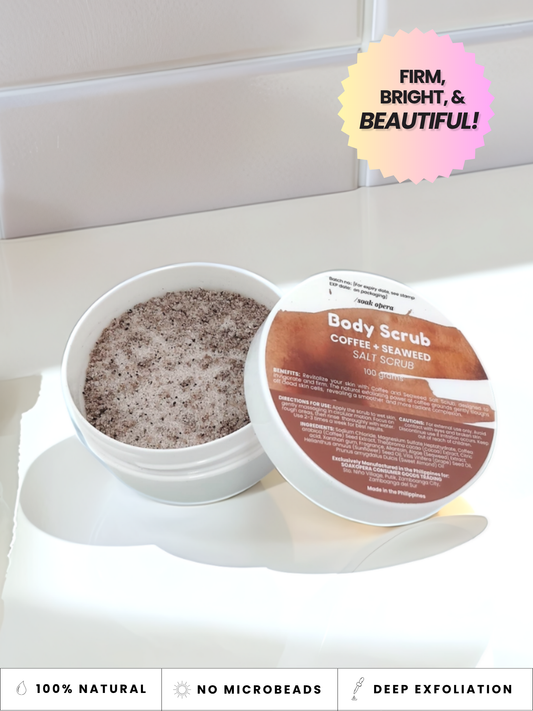 Coffee+Seaweed Body Scrub (For smoother, brighter skin)